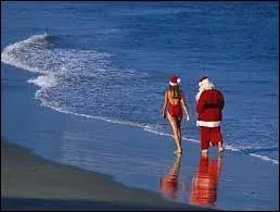 Malgré tout, le père Noël demeure un homme simple. Accompagné d'une bonne amie, il apprécie les longues et nonchalantes balades sur le sable humide d'un bord de mer. Parait-il qu'il aurait un faible pour la célèbre plage de Copacabana, située :
