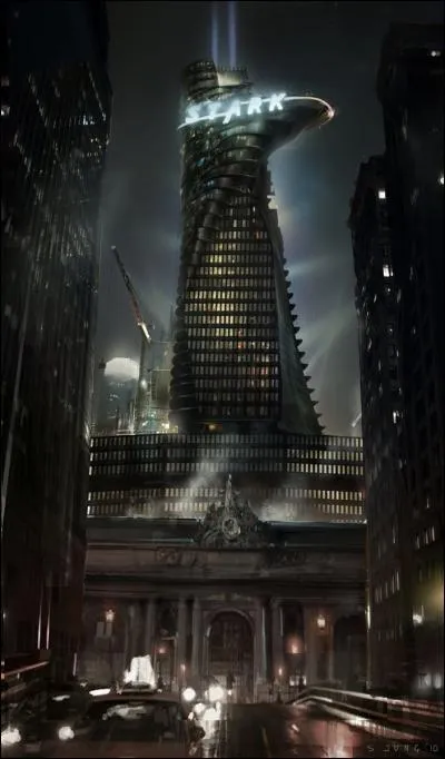 Dans quelle ville a-t-il construit la tour Stark ?