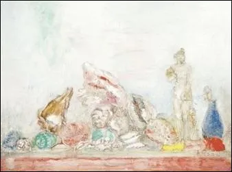 Qui a peint "Coquillages, tanagra et vase" ?