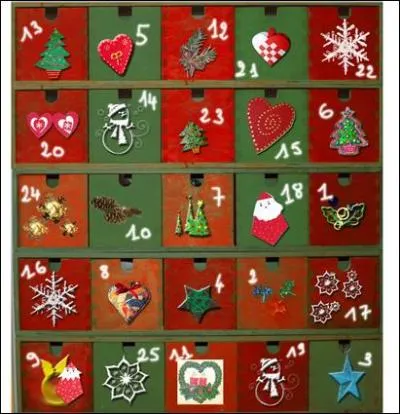 Qu'as-tu dans ton calendrier de l'Avent ?