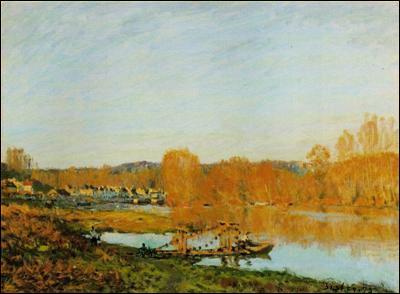Qui a peint "L'automne, bords de Seine" ?