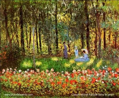 Qui a peint "Famille dans le jardin" ?