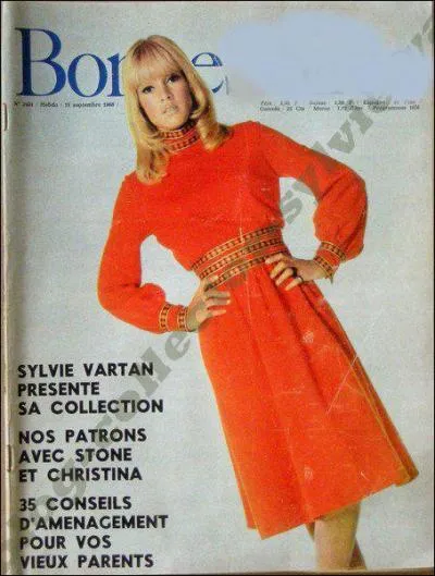 Sylvie Vartan fait la couverture d'une ancienne revue, qui est bonne...
