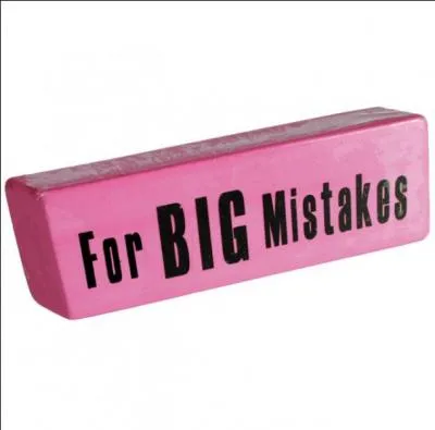 La gomme efface le...