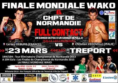 2013. Quel est ce jeune tréportais ayant marqué l'histoire du full-contact et qui a remporté, le 23 mars, la ceinture mondiale Wako devant son public au Tréport ?