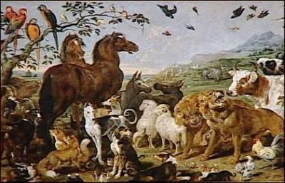 « Entrée des animaux dans l'arche de Noé » est une œuvre de Paul De Vos, un peintre baroque flamand. Quelle particularité possède ce tableau ?