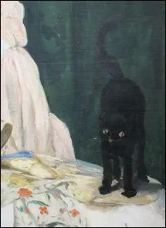 Le chat représenté est extrait d'un tableau de Manet très connu. Lequel ?