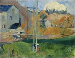 A quel peintre doit-on la toile intitulée "Paysage de Bretagne, le moulin David" ?