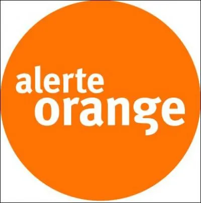 A quelle échelle correspond la vigilance orange donnée par Météo France ?