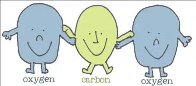 La formule chimique du dioxyde de carbone, aussi appelé gaz carbonique, est "CO2".