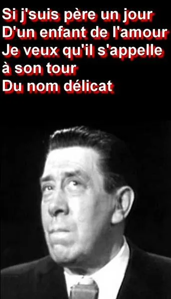 Quel prénom se trouve dans cette chanson ?