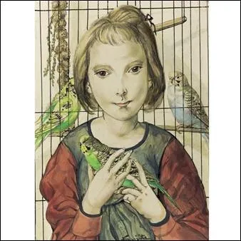 Qui a peint "Jeune fille aux oiseaux" ?