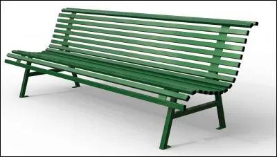 De quelle couleur est ce banc ?