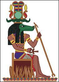 Quel dieu égyptien est représenté avec une tête de crocodile ?