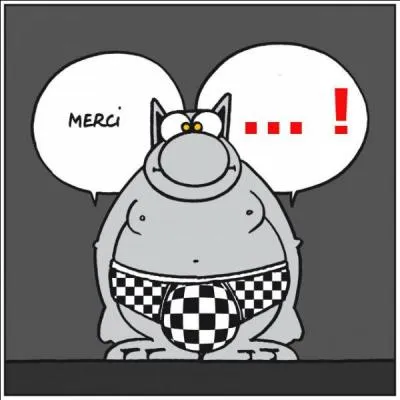 A qui Le Chat dit-il merci ?