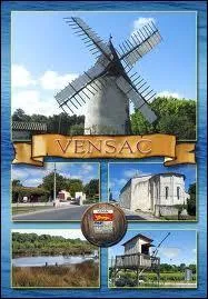 Je vous envoie une carte postale de Vensac. Commune aquitaine à la pointe du Médoc, elle se situe dans le département ...