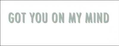 Qui chante "On my mind" ?