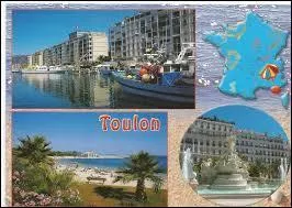 Pour finir, je vous envoie une carte postale de Toulon. J'ai pass&eacute; mes vacances dans le d&eacute;partement ...