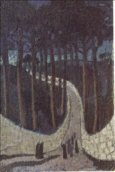 Qui a peint "Chemin dans les arbres" ?