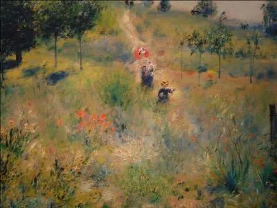 Qui a peint "Chemin montant dans les hautes herbes" ?