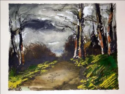Qui a peint "Chemin forestier" ?