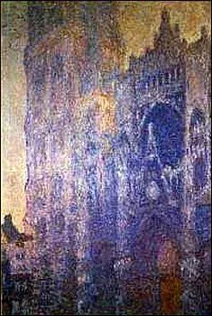 Qui a peint "Cath&eacute;drale, portail et tour St-Romain, effet matinal" ?