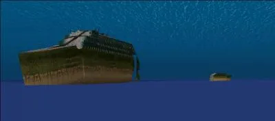 Quand le Titanic s'est fendu en deux, les deux carcasses ont coulé. Quelle distance les sépare au fond de l'océan ?