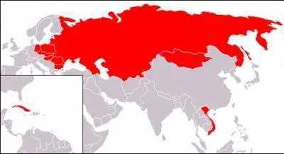 Lesquels de ces pays ne faisaient pas partie du bloc communiste durant la Guerre froide ?