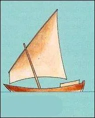 Ce gréement est lui aussi très ancien, puisqu'on le retrouve sur le Nil, dans l'Égypte antique. Lequel est-ce ?