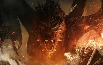 Tremblez devant le grand Smaug. Celui-ci garde au plus près un grand trésor, celui des nains. Dans quelle série de films fait-il son apparition ?