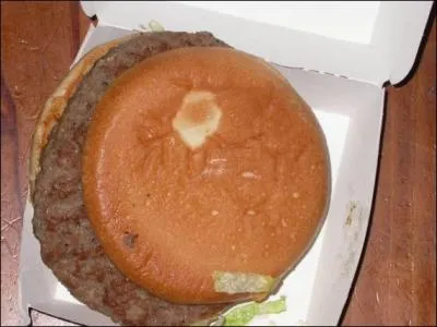 Une légende court sur le burger, quelle est cette légende ?