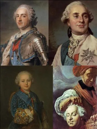 Maintenant, parlons de la succession de Louis XV. Bien sur, c'est Louis XVI qui lui a succédé. 
Quel était le lien de famille entre lui et qui était son père ?