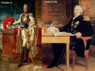 Parlons des successeurs de Louis XVII, c'est-à-dire Louis XVIII et Charles X.
Qui sont-ils par rapport à Louis XVII et ces deux rois et dans quel ordre régnèrent-ils ?