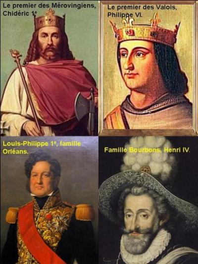 Commençons par le premier de la lignée ! 
Henri IV était le premier roi de France issu de la famille des Bourbons. Pour devenir roi de France, il a fallu qu'une autre famille royale s'éteigne.
Quelle est cette famille ?