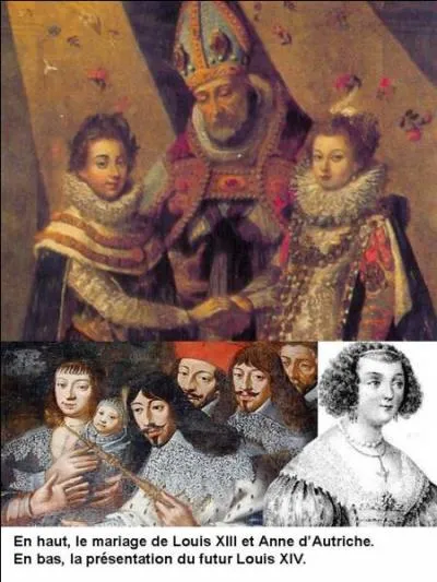 Louis XIII a attendu longtemps avant d'avoir son premier enfant. D'ailleurs, il porte le surnom de « roi chaste ». Il a été marié avec Anne d'Autriche en 1615.
Par rapport à son mariage, combien de temps fallut-il attendre pour que l'héritier du trône naisse ?
