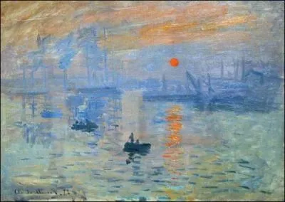 Qui est l'auteur de ce tableau intitulé 'Impression, soleil levant' ?
