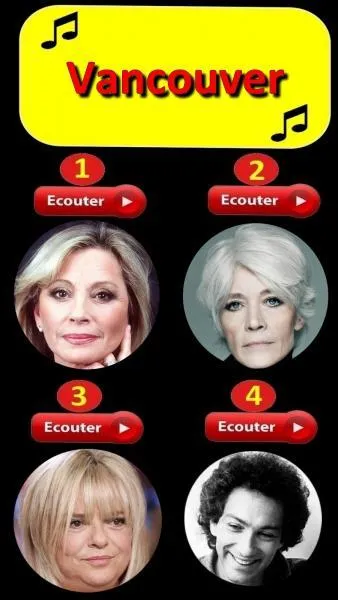 Sur quel bouton allez-vous appuyer pour écouter cette chanson ?