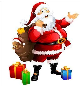 Dans quoi le père Noël met-il les cadeaux ?