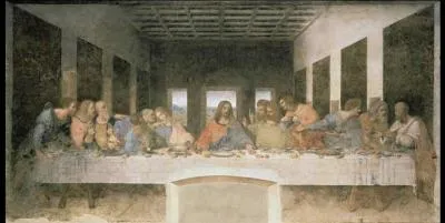 Jeudi saint : C'est le dernier jour de liberté pour Jésus-Christ qui prend un dernier repas avec ses disciples : la Cène. Quel peintre l'a représentée sur l'uvre ci-contre ?