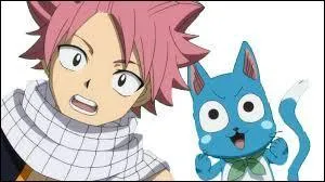 Depuis quand le chasseur de Dragons de Feu connaît-il Happy, le chat bleu ?