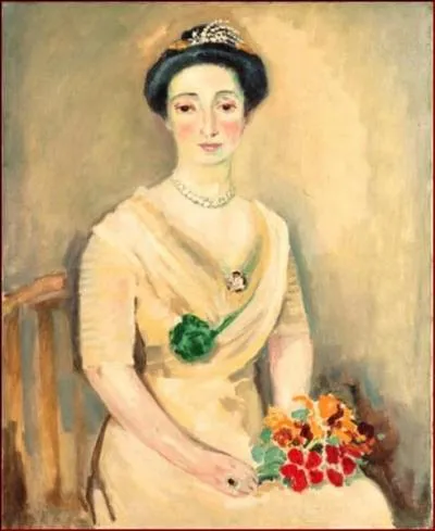 Qui a peint "La baronne au bouquet" ?