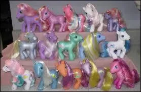 Durant quelle décennie sont apparue les jouets en forme de poneys appelés "My Little Pony" ?