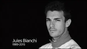 Juillet : Jules Bianchi est mort alors qu'il pratiquait le sport qui le passionnait...