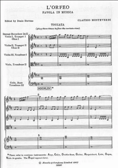 Bien que L'Orfeo de C. Monteverdi soit considéré comme le premier opéra, le tout premier dont la partition est perdue aujourd'hui se nomme..