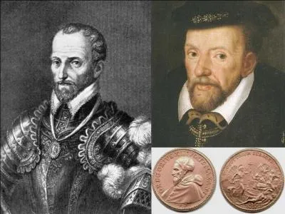 La victime fut blessée par un tir d'arquebuse, achevée quelque temps plus tard à coups d'épieu (ou de dagues) puis émasculée et décapitée. Semble-t-il, la tête sera envoyée à Rome où le Pape aurait fait donner une messe d'action de grâce et frapper une médaille commémorative.
Qui est cette victime ?