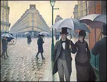Qui a peint "Rue de Paris, temps de pluie" ?