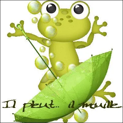 Il pleut, il mouille, c'est la fête...