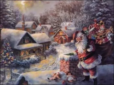 La distribution des cadeaux commence. Où est le Père Noël ?