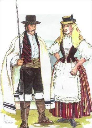 Voici l'habit typique du folklore canarien. Comment s'appelle la bande de tissu qui se noue comme une ceinture ?