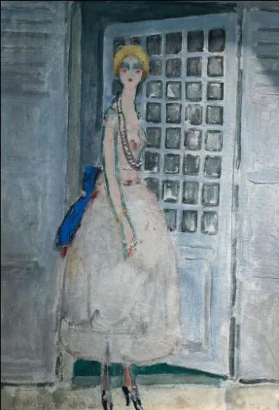 Qui a peint "Femme devant une porte" ?